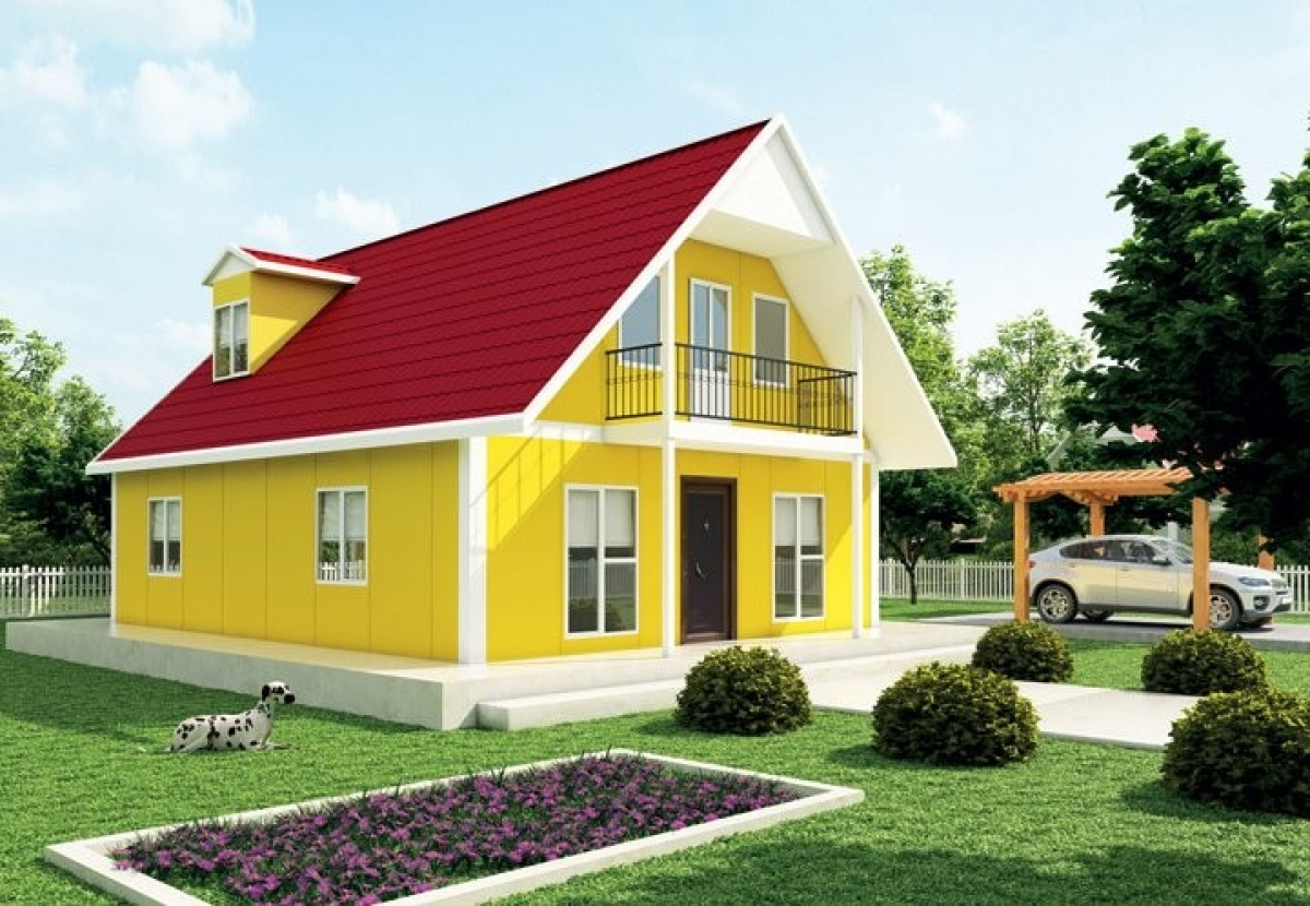 142 m² Çift Katlı Prefabrik Ev VP 721